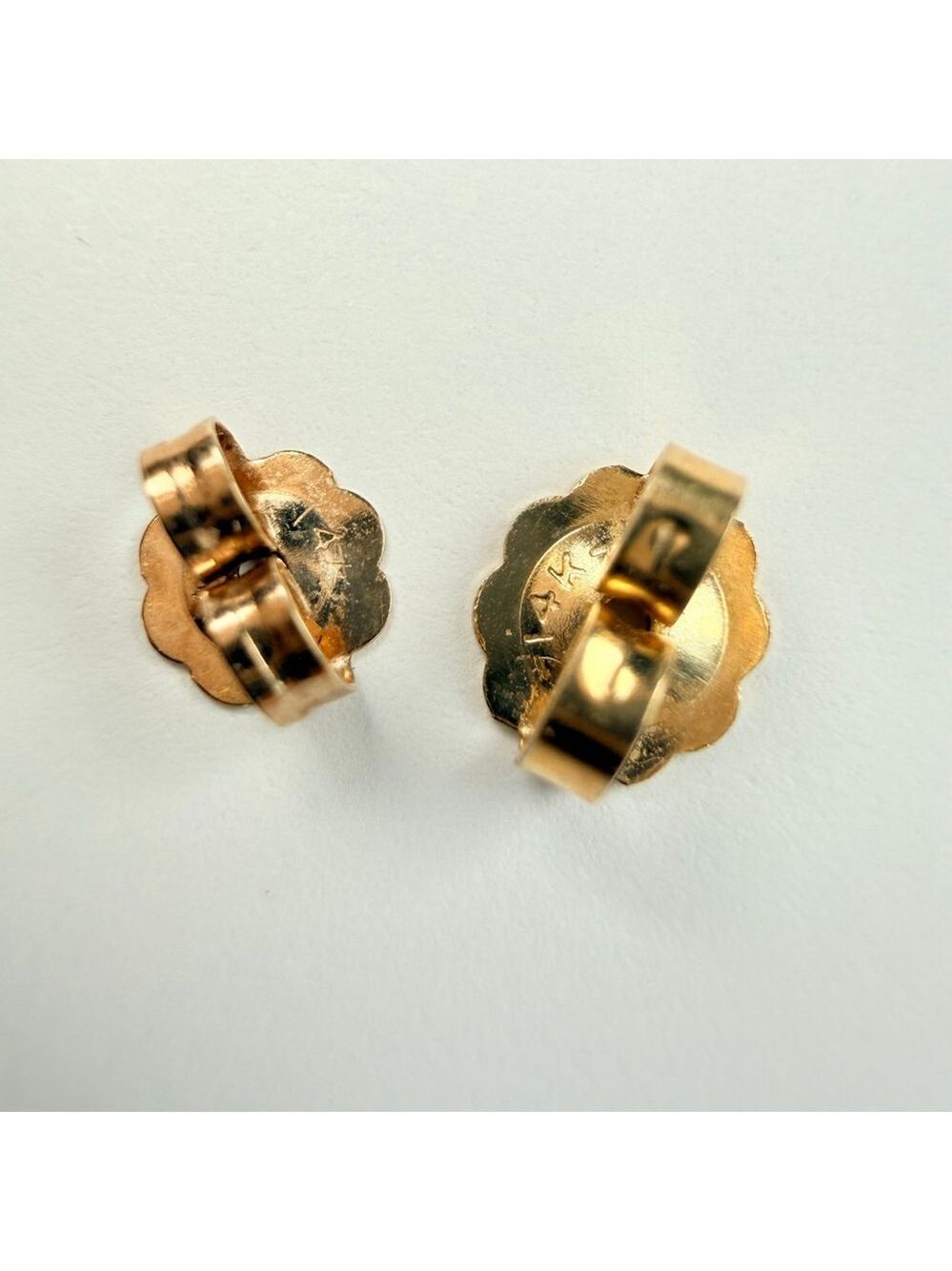 Estate 14K Solid Gold Brutalist Abstract Sculptural Web Drip 2.6" MCM Earrings - Picture 6 of 11